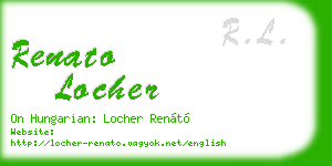renato locher business card