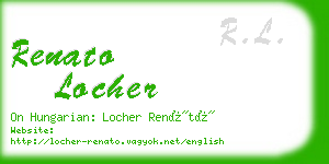 renato locher business card